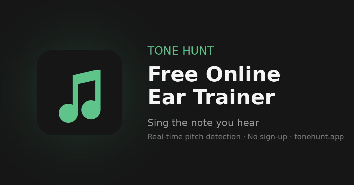 PitchTest vocal range checker interface showing lowest and highest note detection